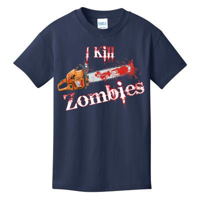 I Chainsaw Zombies Kids T-Shirt