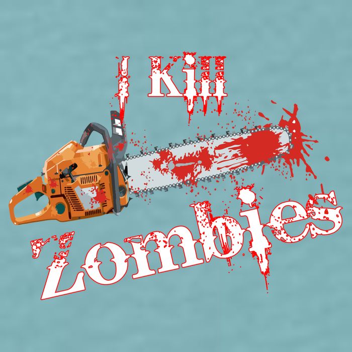 I Chainsaw Zombies Sueded Cloud Jersey T-Shirt