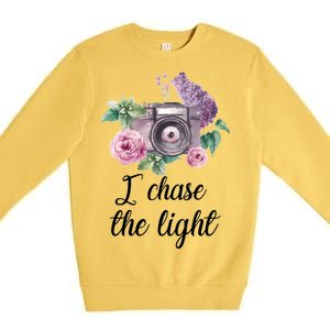 I Chase the Light Camera Premium Crewneck Sweatshirt