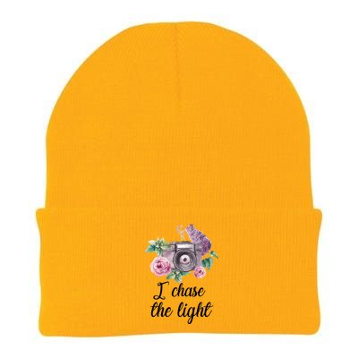 I Chase the Light Camera Knit Cap Winter Beanie