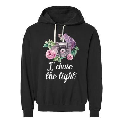 I Chase the Light Camera Garment-Dyed Fleece Hoodie