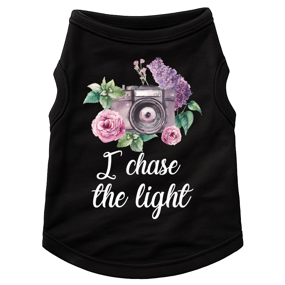 I Chase the Light Camera Doggie Tank