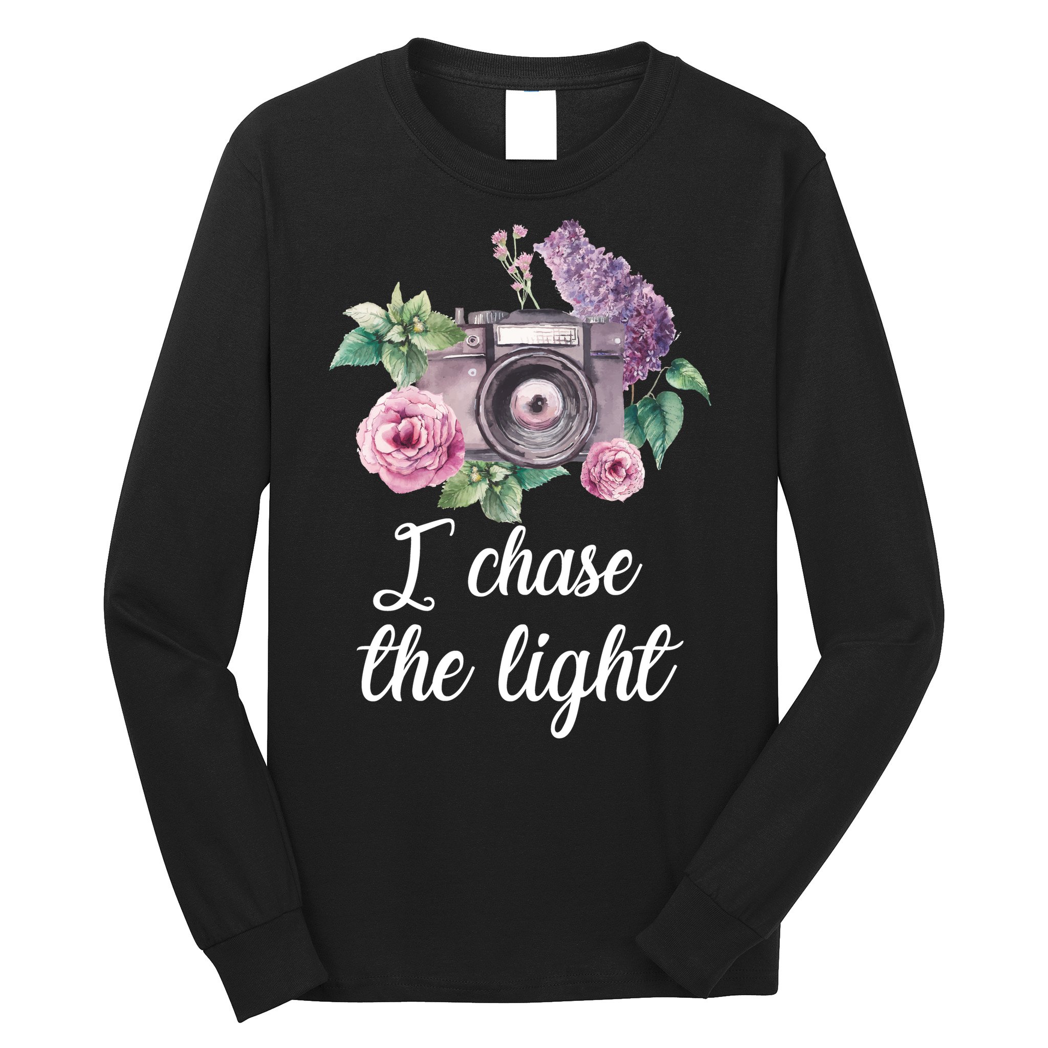I Chase the Light Camera Long Sleeve Shirt