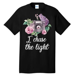 I Chase the Light Camera Tall T-Shirt