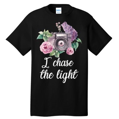 I Chase the Light Camera Tall T-Shirt