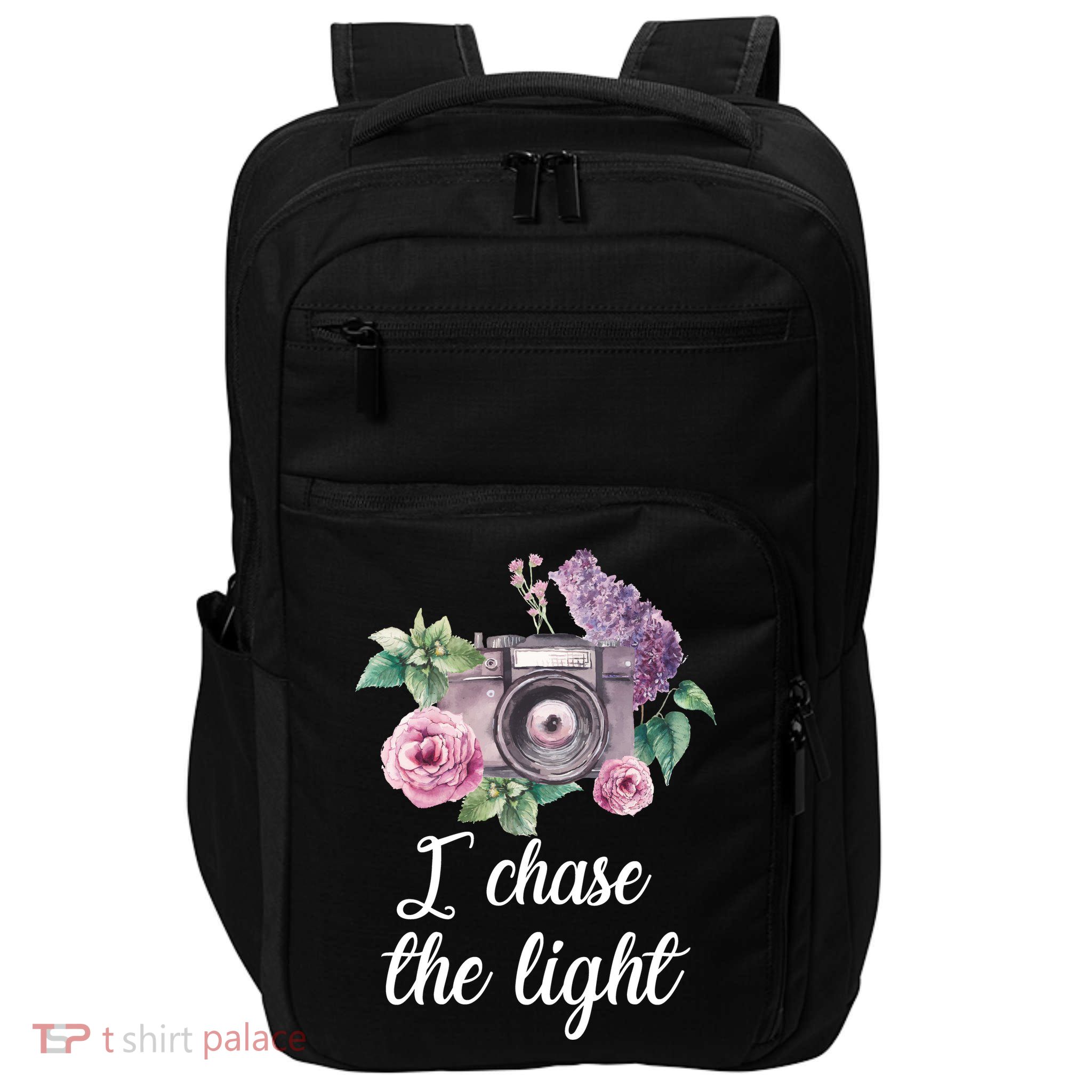 I Chase the Light Camera Impact Tech Backpack
