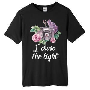 I Chase the Light Camera Tall Fusion ChromaSoft Performance T-Shirt