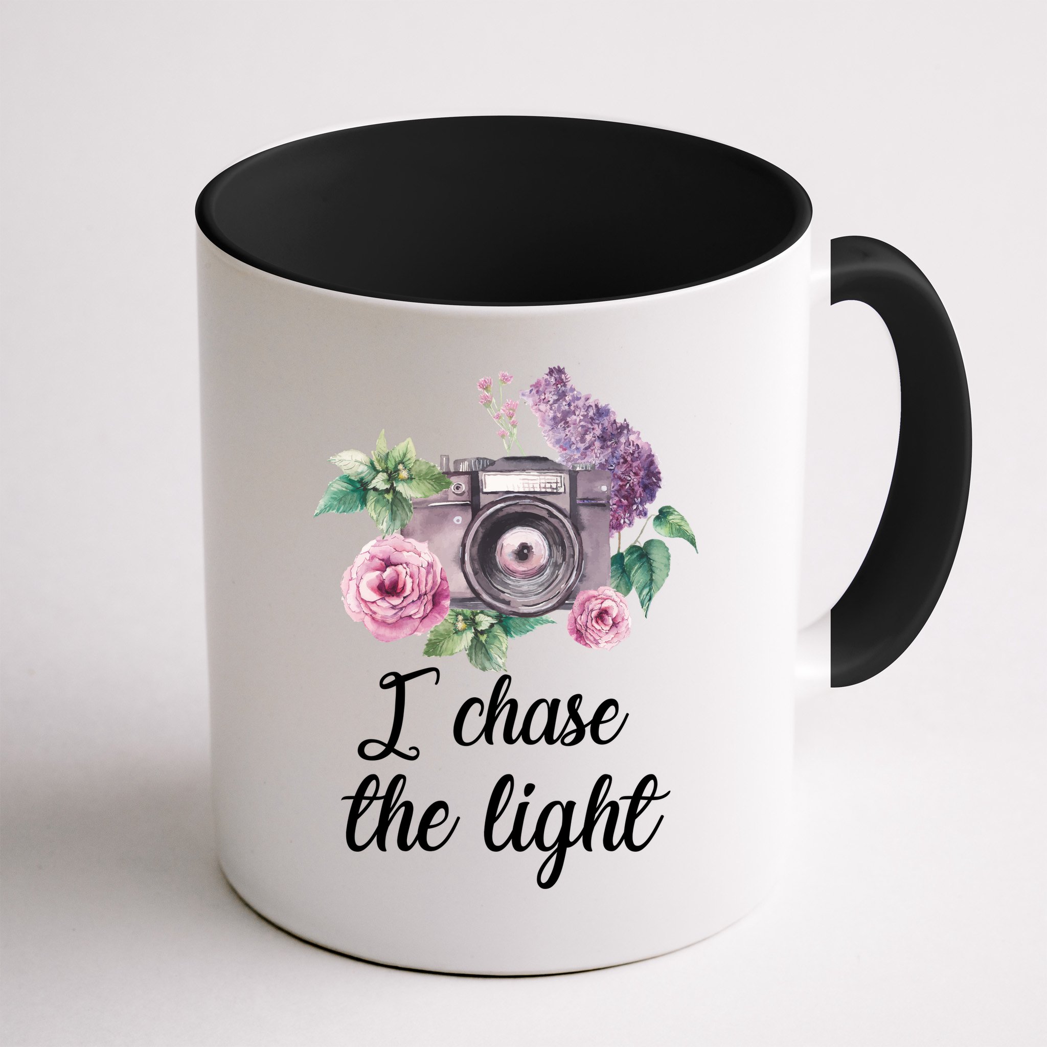 I Chase the Light Camera Mug