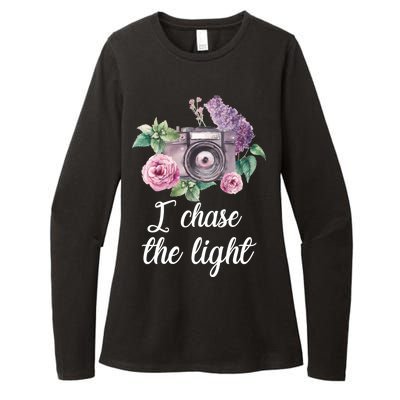 I Chase the Light Camera Womens CVC Long Sleeve Shirt