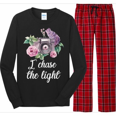 I Chase the Light Camera Long Sleeve Pajama Set