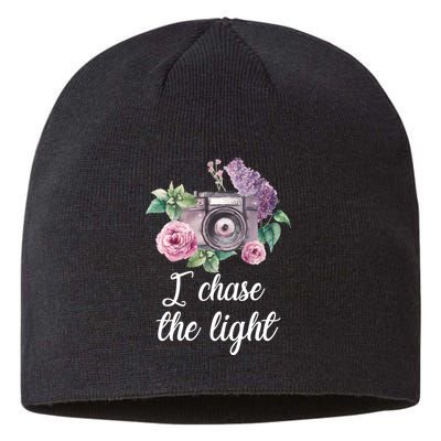 I Chase the Light Camera Sustainable Beanie