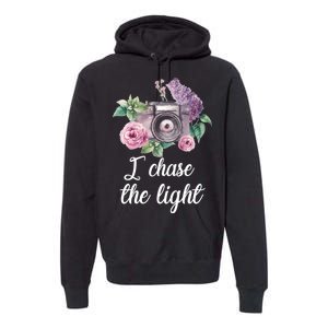 I Chase the Light Camera Premium Hoodie