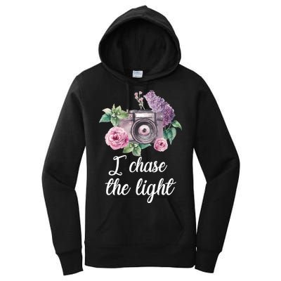 I Chase the Light Camera Women's Pullover Hoodie