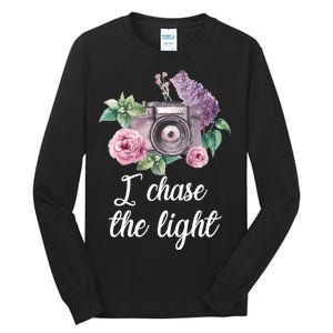 I Chase the Light Camera Tall Long Sleeve T-Shirt