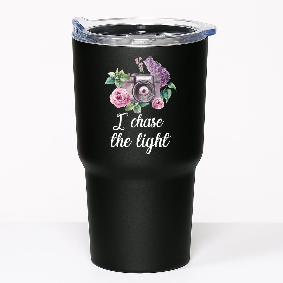 I Chase the Light Camera Tumbler