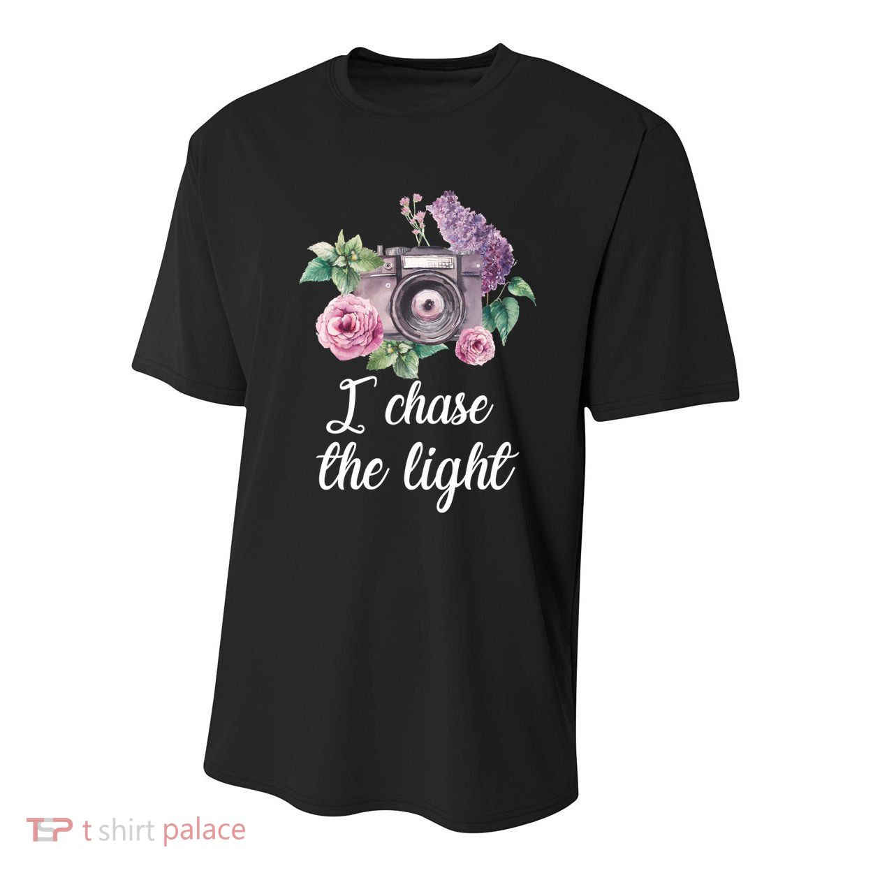 I Chase the Light Camera Youth Performance Sprint T-Shirt