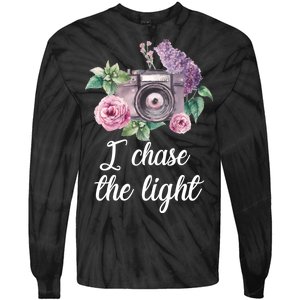 I Chase the Light Camera Tie-Dye Long Sleeve Shirt