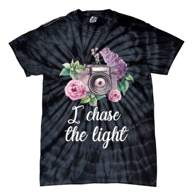 I Chase the Light Camera Tie-Dye T-Shirt