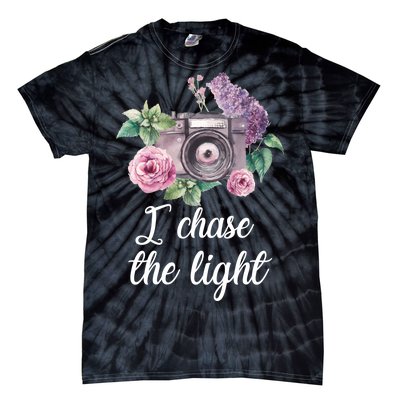 I Chase the Light Camera Tie-Dye T-Shirt