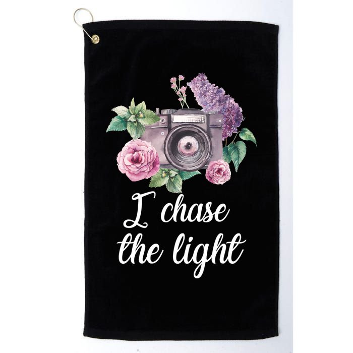 I Chase the Light Camera Golf Towel