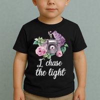 I Chase the Light Camera Toddler T-Shirt