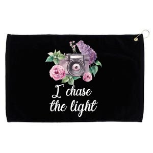 I Chase the Light Camera Grommeted Golf Towel