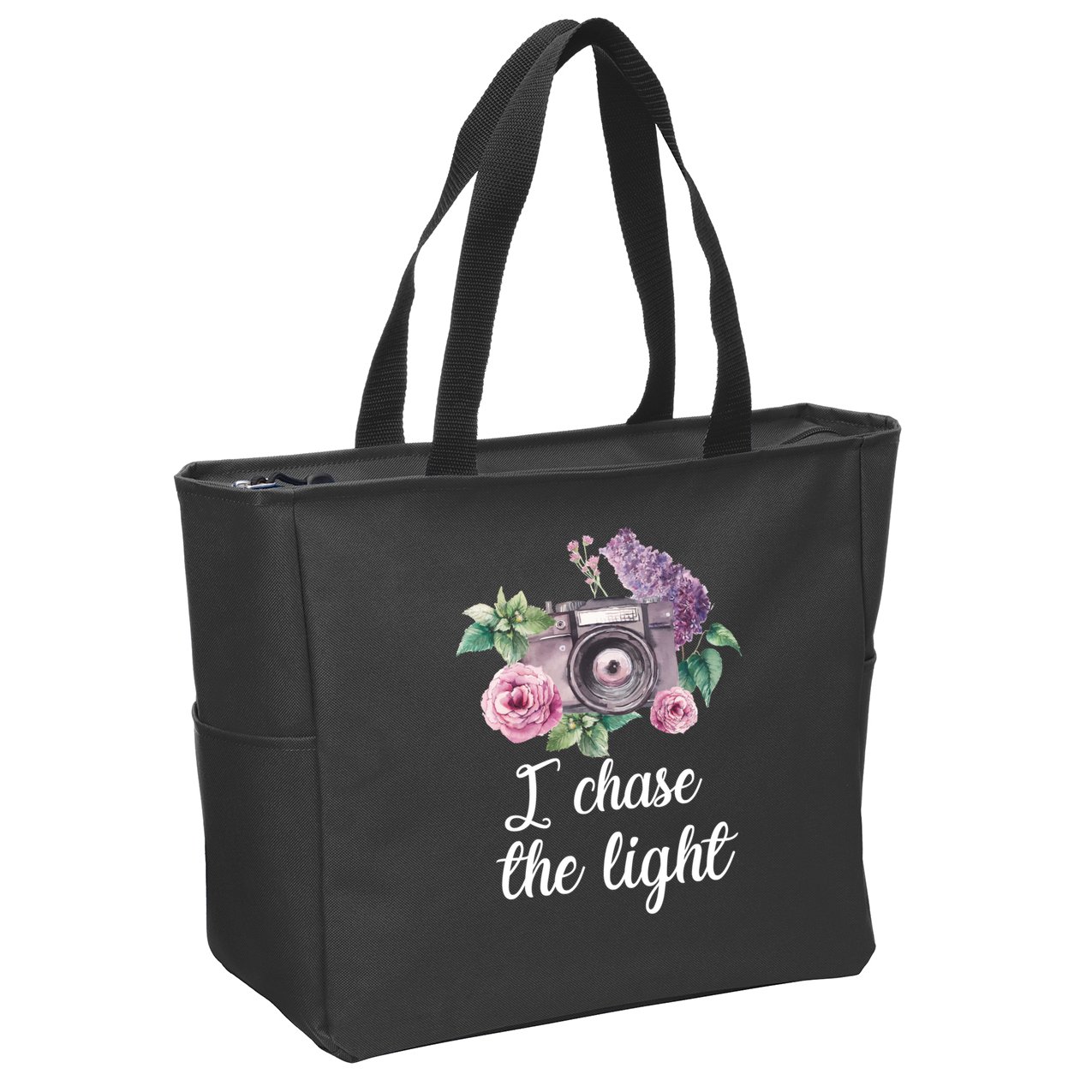 I Chase the Light Camera Zip Tote Bag