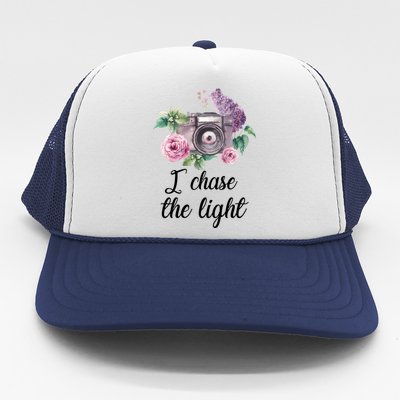 I Chase the Light Camera Trucker Hat