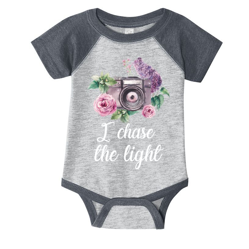 I Chase the Light Camera Infant Baby Jersey Bodysuit
