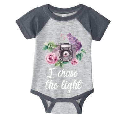 I Chase the Light Camera Infant Baby Jersey Bodysuit