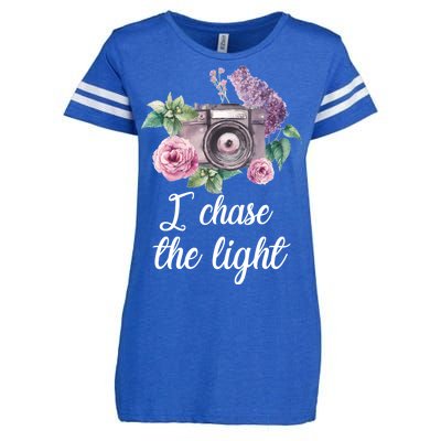 I Chase the Light Camera Enza Ladies Jersey Football T-Shirt