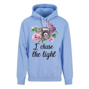 I Chase the Light Camera Unisex Surf Hoodie