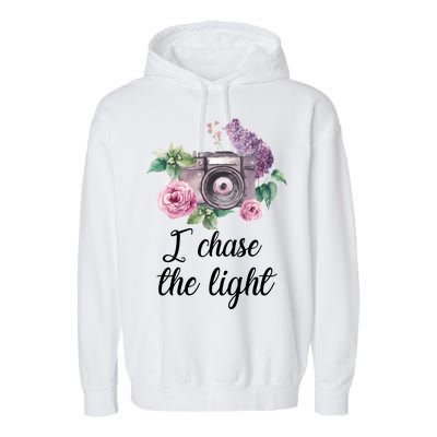 I Chase the Light Camera Garment-Dyed Fleece Hoodie