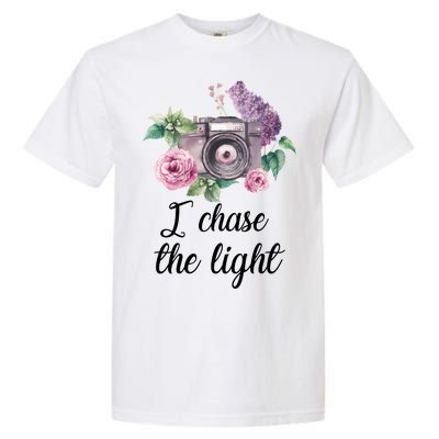 I Chase the Light Camera Garment-Dyed Heavyweight T-Shirt