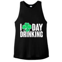 I Clover Day Drinking  Ladies PosiCharge Tri-Blend Wicking Tank