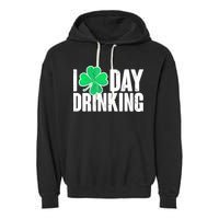 I Clover Day Drinking  Garment-Dyed Fleece Hoodie