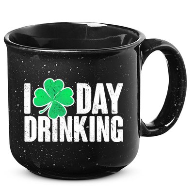 I Clover Day Drinking  15oz Campfire Ceramic Mug