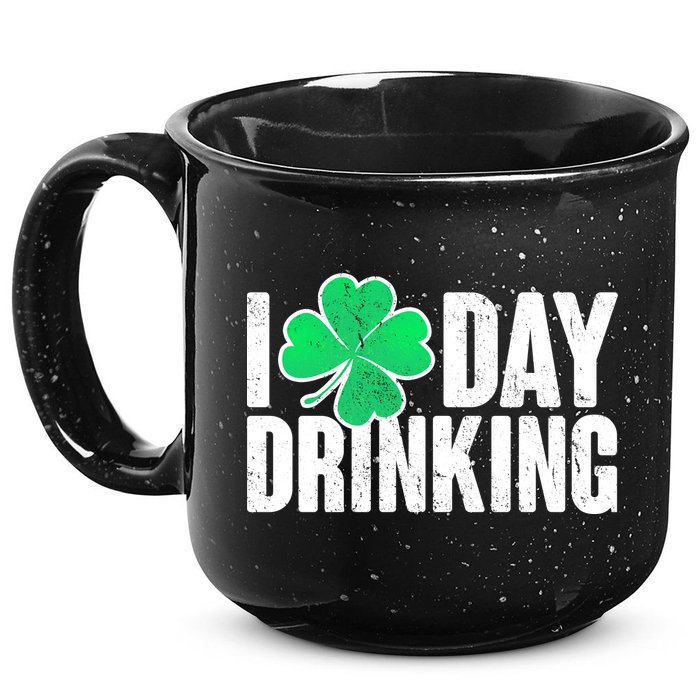 I Clover Day Drinking  15oz Campfire Ceramic Mug