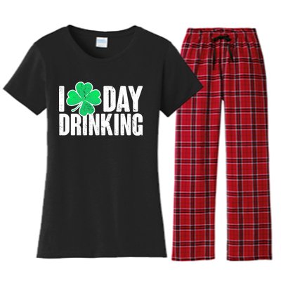 I Clover Day Drinking  Women's Flannel Pajama Set