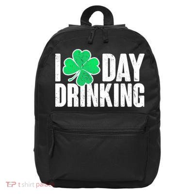 I Clover Day Drinking  16 in Basic Backpack