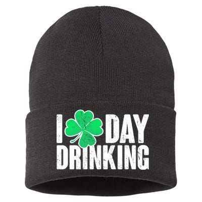 I Clover Day Drinking  Sustainable Knit Beanie