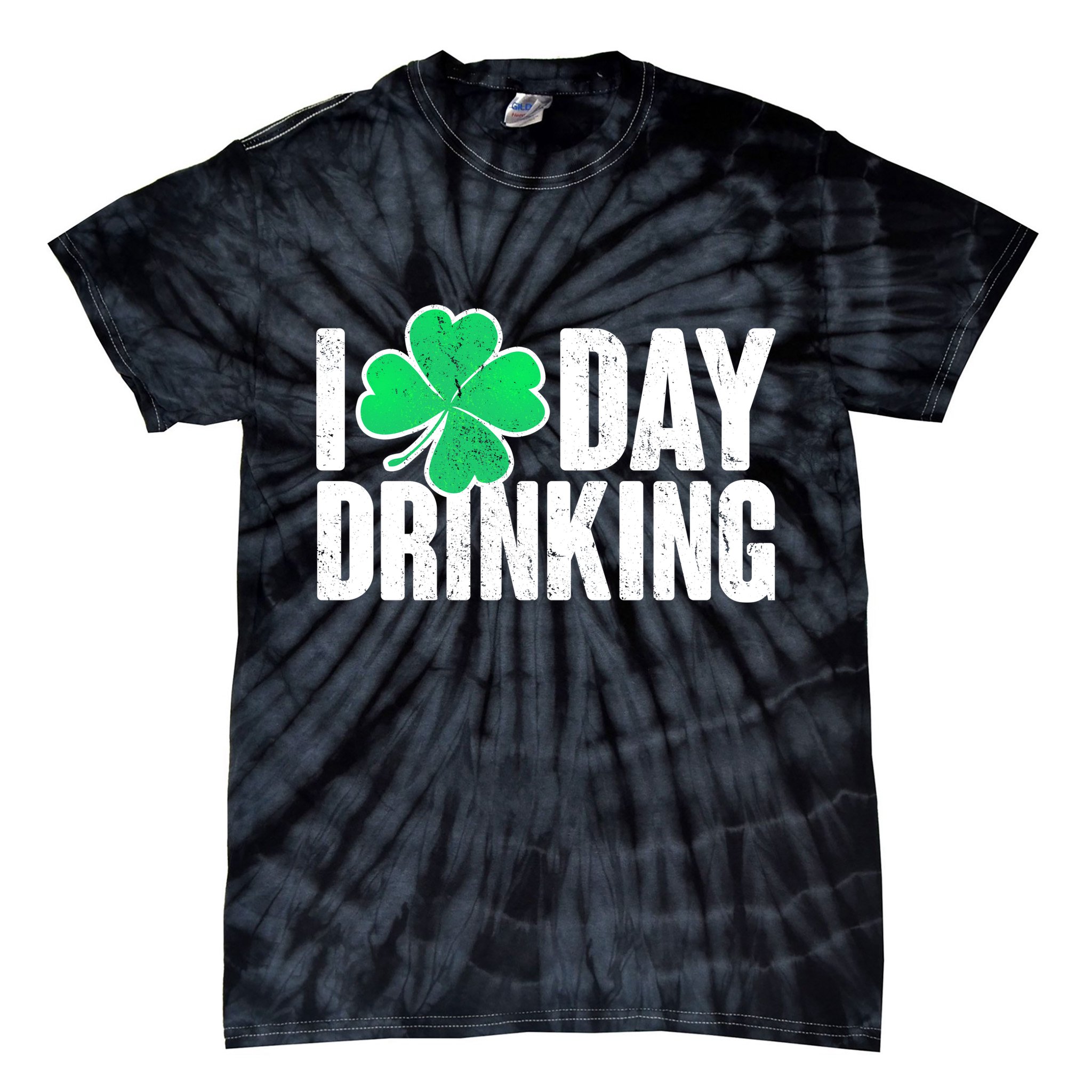I Clover Day Drinking  Tie-Dye T-Shirt