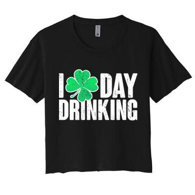 I Clover Day Drinking  Crop Top