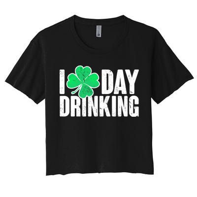 I Clover Day Drinking  Women's Crop Top Tee