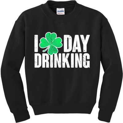 I Clover Day Drinking  Kids Sweatshirt