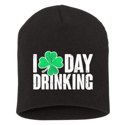 I Clover Day Drinking  Short Acrylic Beanie