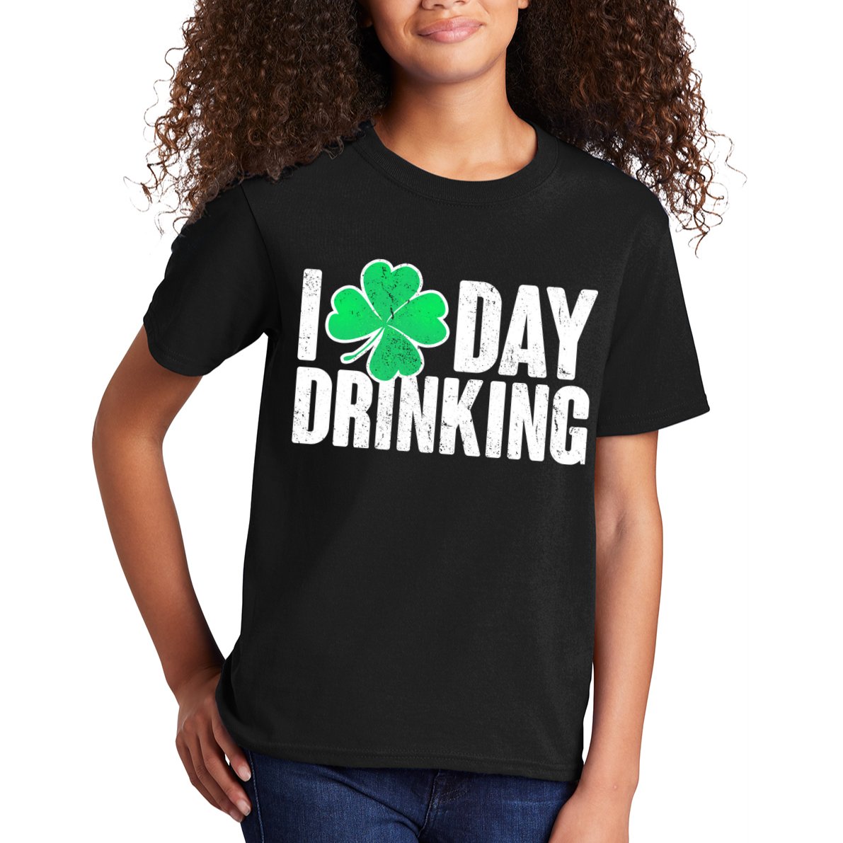 I Clover Day Drinking  Kids T-Shirt