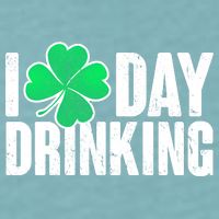 I Clover Day Drinking  Sueded Cloud Jersey T-Shirt