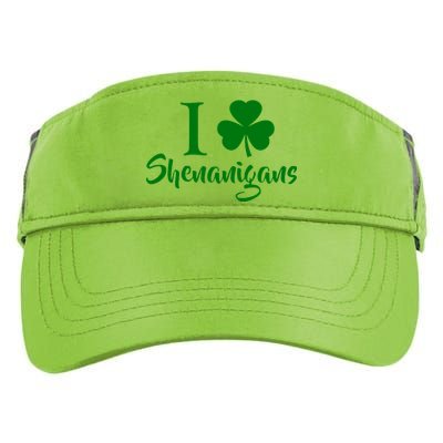 I Clover Shenanigans Irish Shamrock Adult Drive Performance Visor