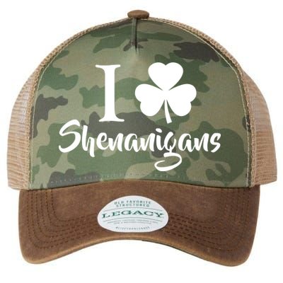 I Clover Shenanigans Irish Shamrock Legacy Tie Dye Trucker Hat